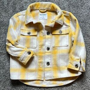 Old Navy Yellow and White Checkered Jacket
